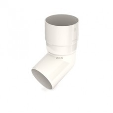 Колено трубы 67° ПВХ Bryza Белое