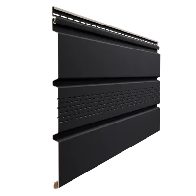 Софит Docke Premium с центральной перфорацией Карбон (Черный) Ral9005