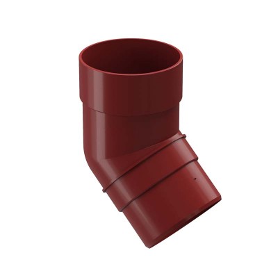 Колено трубы 45гр Docke Premium D-120 85 гранат