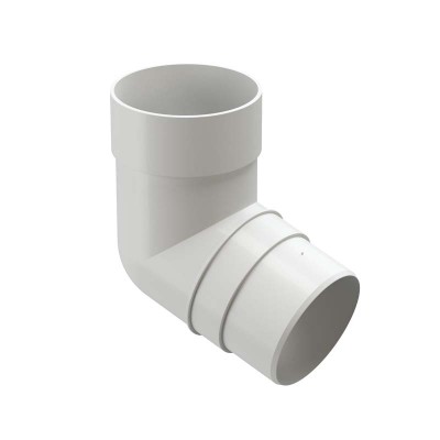Колено трубы 72гр Docke Premium D-120 85 пломбир