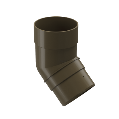 Колено трубы 45 гр Деке Премиум D-120 85 Каштан