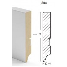 Плинтус МДФ Grace Durowood 80A Белый Плинтус МДФ Grace Durowood 80A Белый