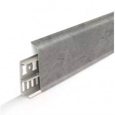 Напольный плинтус Идеал Деконика 70 мм Лофт Светло-серый 547