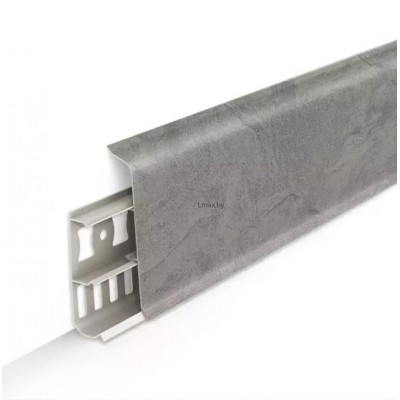 Плинтус Идеал Деконика 70 мм Лофт Светло-серый 547
