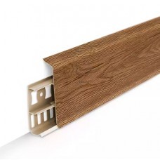 Напольный плинтус Пвх Идеал Деконика 85 мм 211 Дуб Рустик