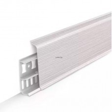 Напольный плинтус Пвх Идеал Деконика 85 мм 255 Ясень Бьянко