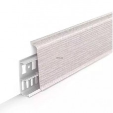 Напольный плинтус Пвх Идеал Деконика 85 мм 265 Клен Патина