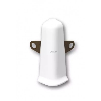 Угол Наружный плинтуса Идеал Деконика 85 мм Белый Матовый 